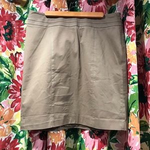 Tan, cotton LOFT skirt